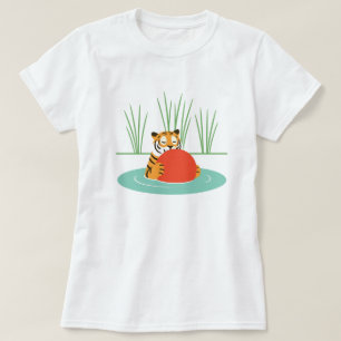 Camiseta Maruay, o Tigre Resgatado no lago com Ball