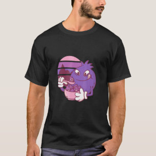 Camiseta Maruca-branca-amora-azul Fruta Bowl Retro Sunset D