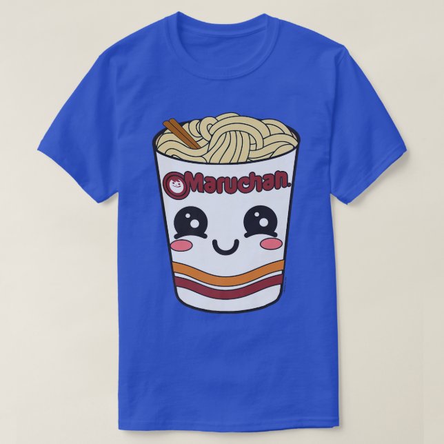 Camiseta Maruchan Cute Ramen Noodle Cup Face 878 (Frente do Design)