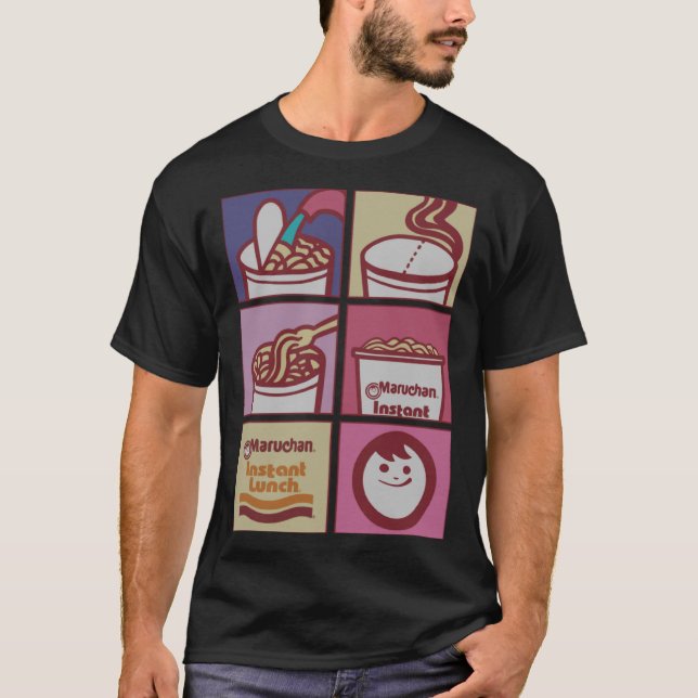 Camiseta Maruchan Instant Lunch Boxed Up Cooking Instructio (Frente)