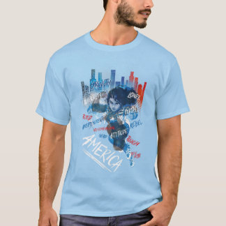 Camiseta Marvel Ascensão Secret Warriors Miss America Chave