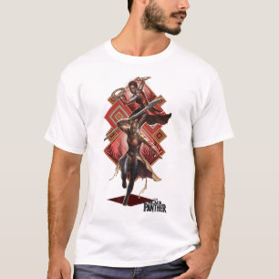 Camiseta Marvel Black Panther Movie Okoye Nakia Diamond Pos