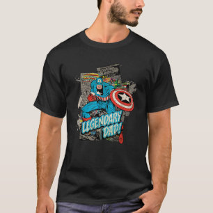 Camiseta Marvel Capitão América Legendário Dia do Pai