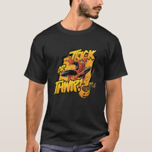 Camiseta Marvel Clássico de Halloween Homem-Aranha Truque o