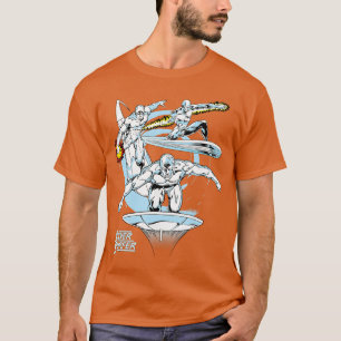 Camiseta Marvel Comics e o Fantástico Quatro Vintage Silver