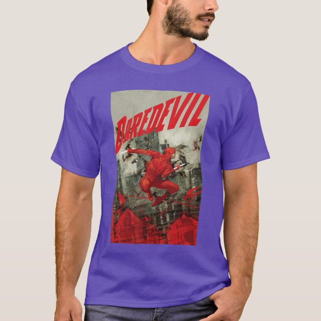 Camiseta Marvel Comiology Demolidor Conheça o Medo Capa de  (Frente)