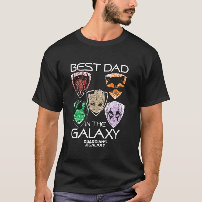 Camiseta Marvel Guardiães da Galáxia Melhor Pai Padre D (Frente)