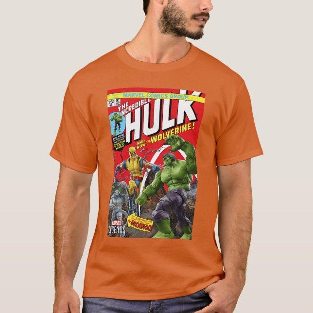 Camiseta Marvel Legends Series Hulk And Wolverine Comic Cov (Frente)