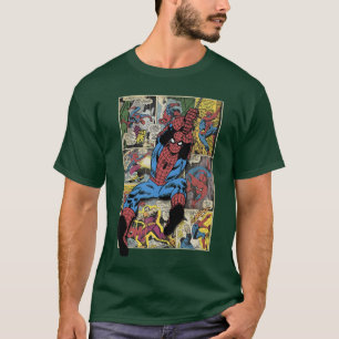 Camiseta Marvel Retro Clássico Homem-Aranha Vintage Noite C