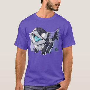 Camiseta Marvel Rivals Jeff O Tubarão Terrestre Devorando D
