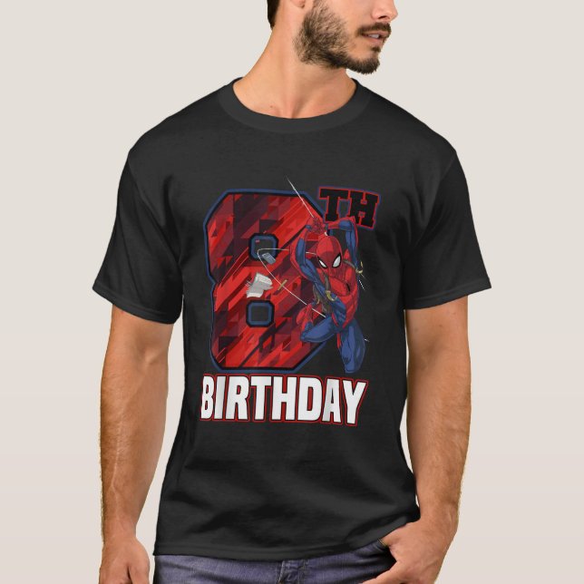 Camiseta Marvel Spider Man Web Swing 8º aniversário (Frente)