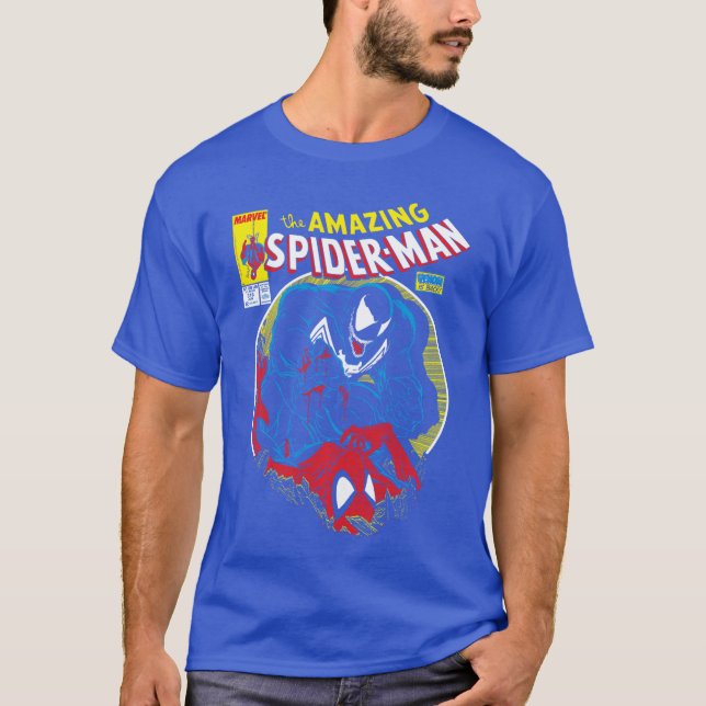 Camiseta Marvel SpiderMan VS Venom Bloody Battle Comic Cove (Frente)