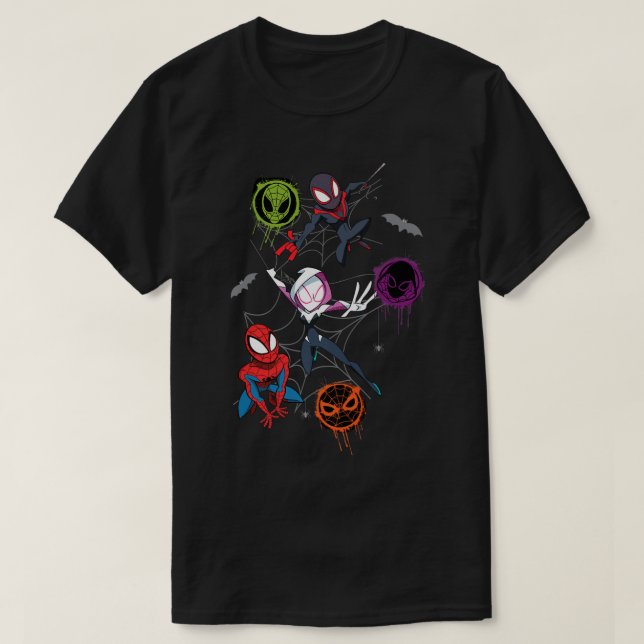 Camiseta Marvel Studios Spidey e seu incrível Hall dos Amig (Frente do Design)