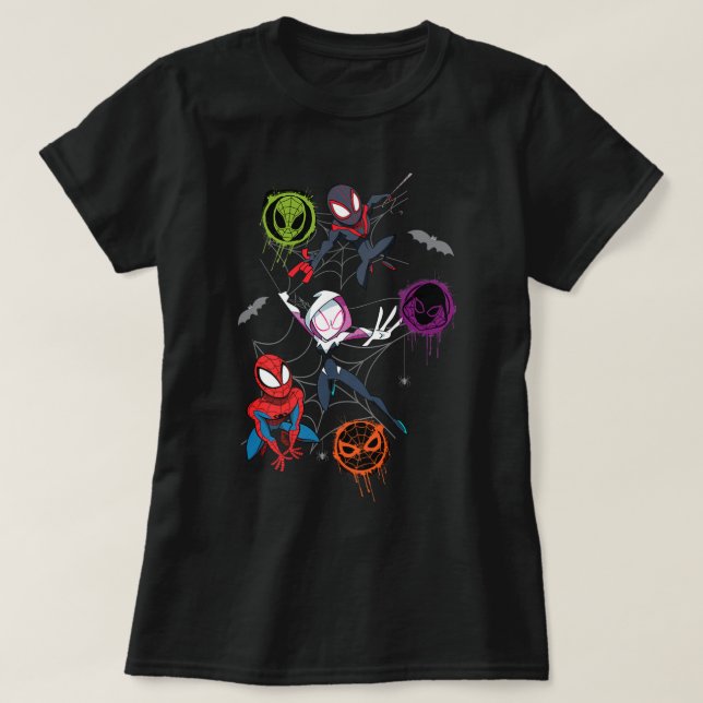Camiseta Marvel Studios Spidey e seu incrível Hall dos Amig (Frente do Design)
