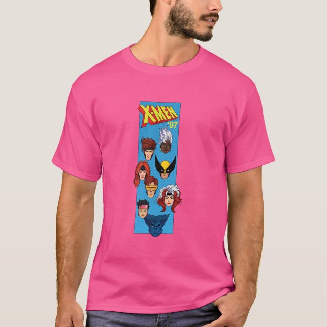 Camiseta Marvel Studios X-Men série Animada u201997 Verti (Frente)