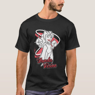Camiseta Marvel WandaVision Feiticeira Escarlate Cartoon Re