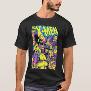 Camiseta Marvel XMen Wolverineeam Epico Neon Capa de Quadri