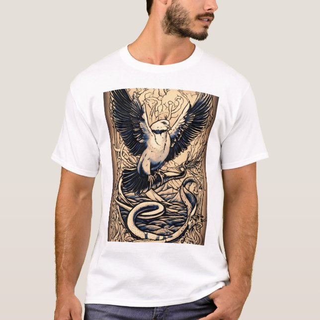 Camiseta Márvels mitológicos" (Frente)