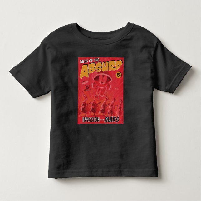 Camiseta MARVIN, A Invasão Retroativa MARTIAN™ Da Mars Comi (Frente)