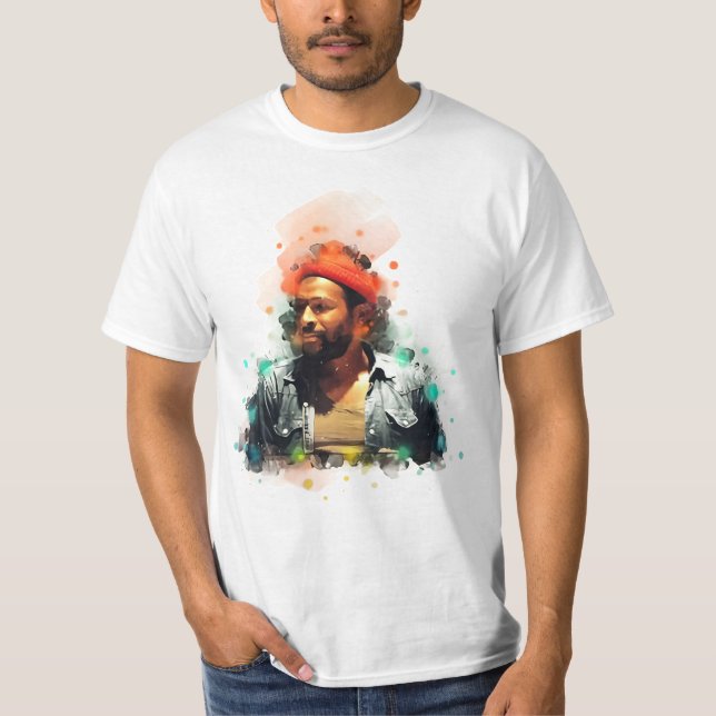 Camiseta marvin gaye Art retro (Frente)