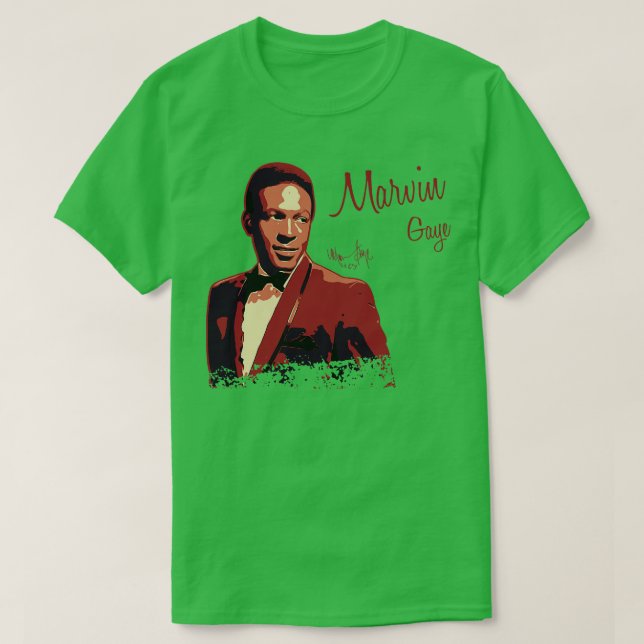 Camiseta Marvin gaye Young poster vintage (Frente do Design)