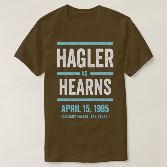 Camiseta Marvin Hagler vs Thomas Hearns Retro (Frente do Design)
