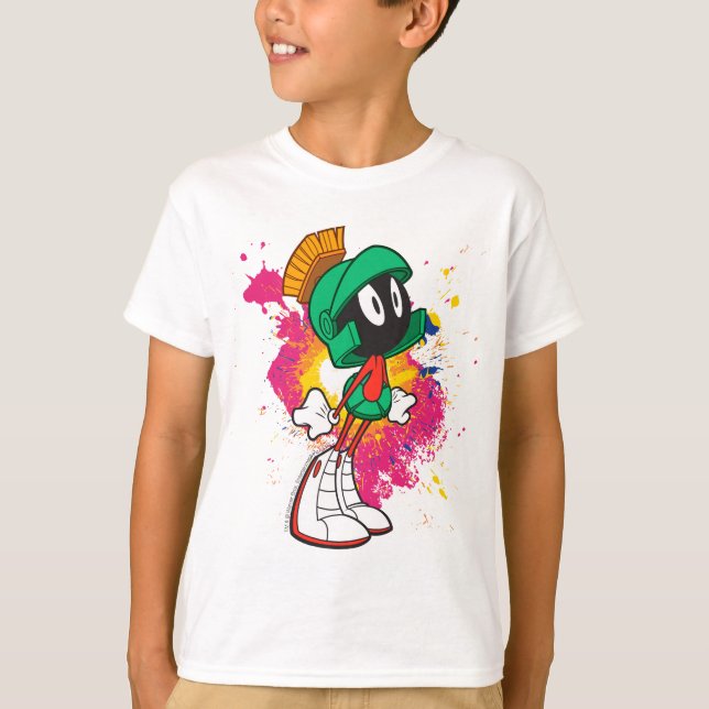 CAMISETA MARVIN, MARTIAN™, PRENDENDO-SE EM CÉREBROS (Frente)