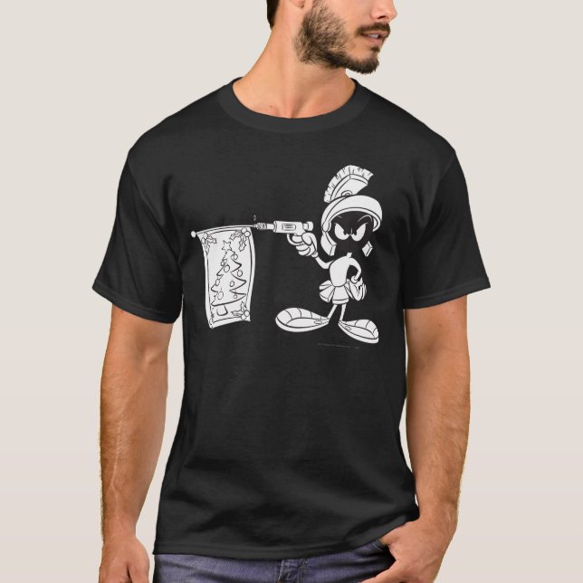 Camiseta MARVIN, Pop de Árvore de Natal MARTIAN™ (Frente)