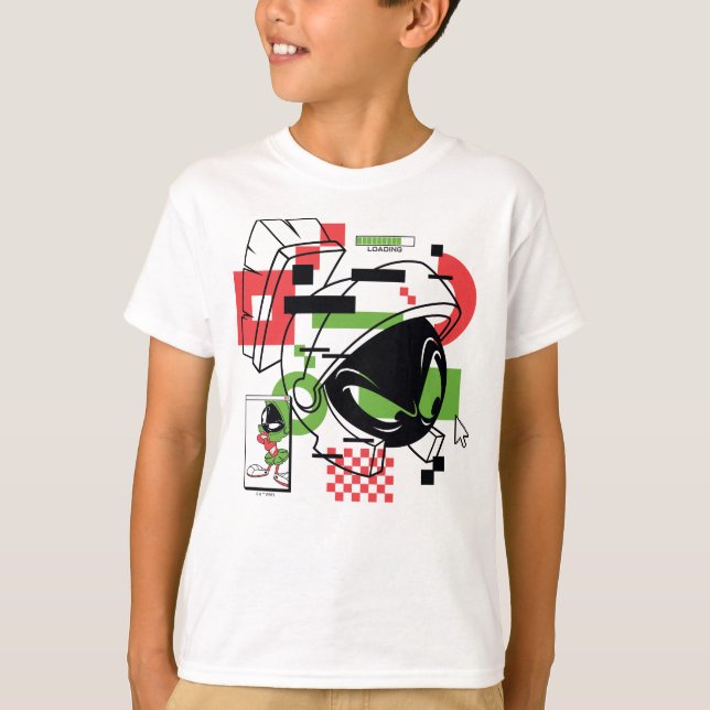 Camiseta MARVIN THE MARTIAN™ Glitch (Frente)