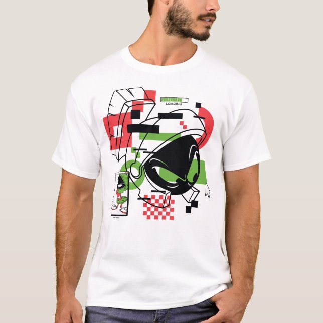 Camiseta MARVIN THE MARTIAN™ Glitch (Frente)