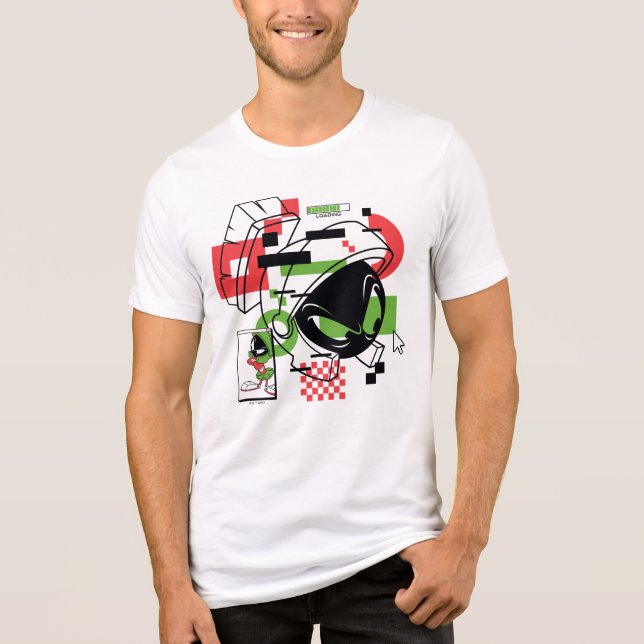 Camiseta MARVIN THE MARTIAN™ Glitch (Frente)