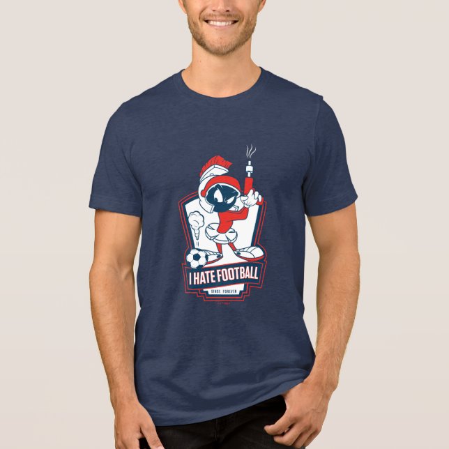 Camiseta MARVIN THE MARTIAN™ Gráfico "Eu Odeio Futebol" (Frente)