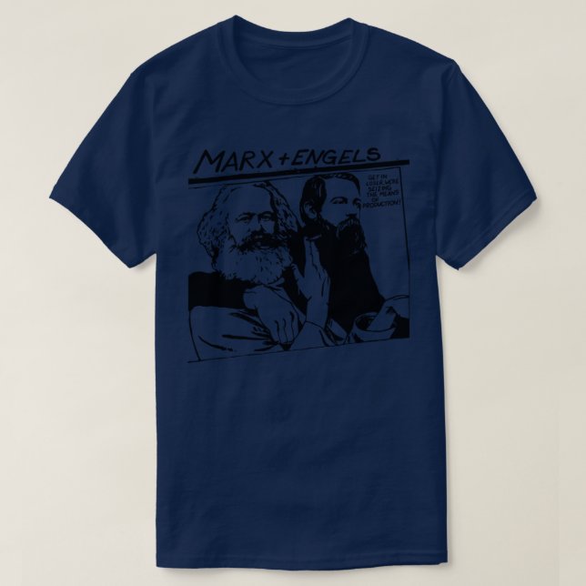 Camiseta Marx E Engels Meme (Frente do Design)