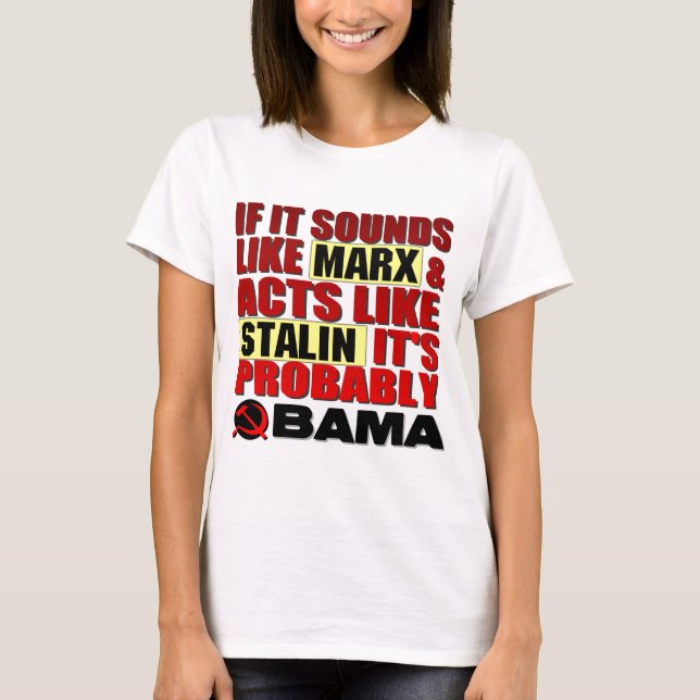Camiseta Marx, Stalin? Obama! (Frente)