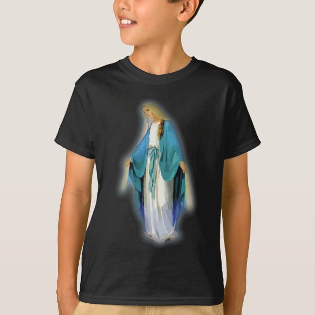 Camiseta Mary, abençoada Mãe Católica (Frente)