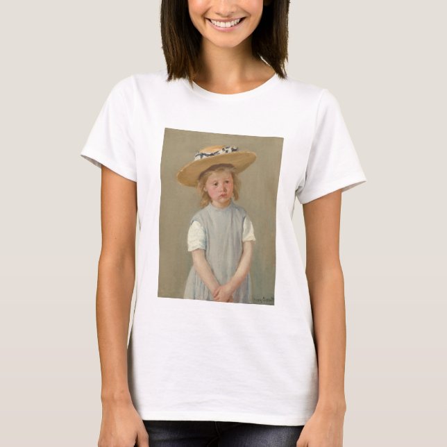 Camiseta Mary Cassatt - Criança com chapéu de palha (Frente)