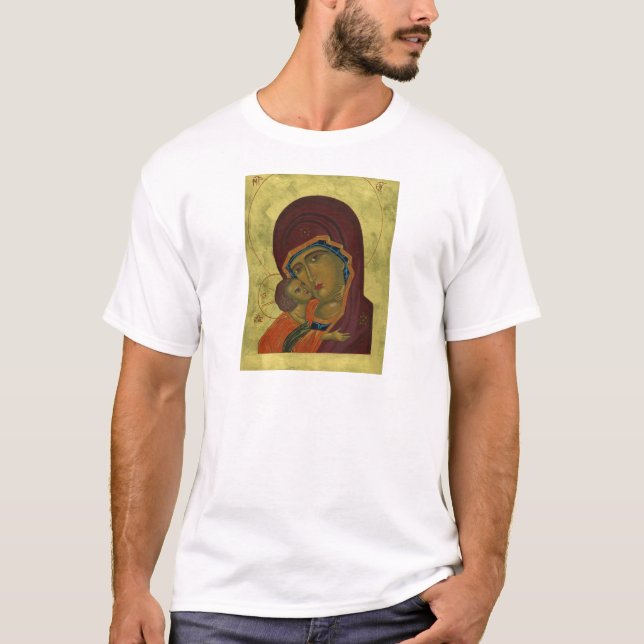 Camiseta Mary e bebê Jesus (Frente)