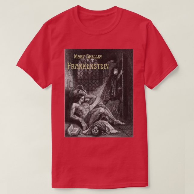 Camiseta Mary Shelley Book Design (Frente do Design)