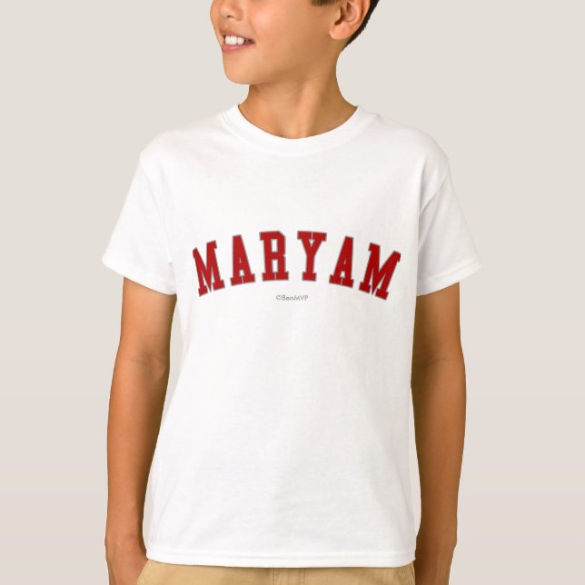Camiseta Maryam (Frente)