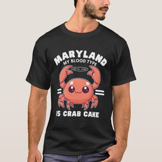 Camiseta Maryland blood type (Frente)