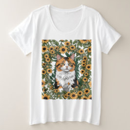 Camiseta Maryland Calico Cat And Black Eyed Susan Flowers 2
