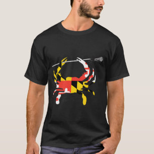 Camiseta Maryland Crab Lacrosse Shirt Md Lax Maryland Lacro