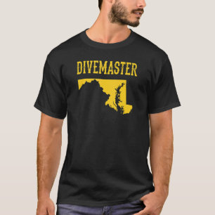 Camiseta Maryland Divemaster Scuba Diving Instrutor Dive F
