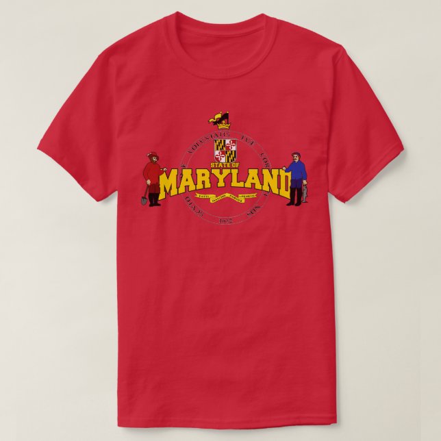 Camiseta Maryland Estado EUA (Frente do Design)