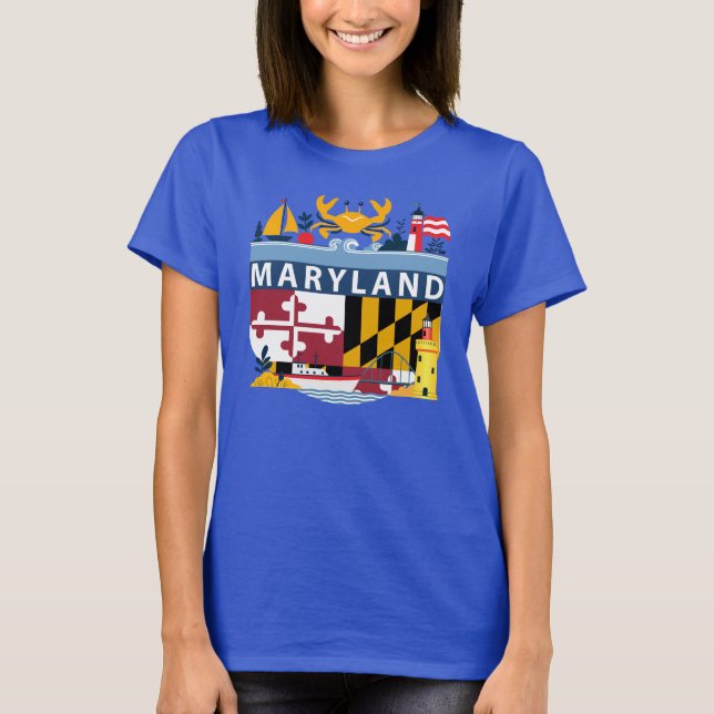 Camiseta Maryland, EUA (Frente)
