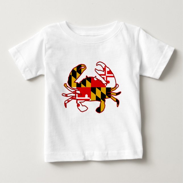 Camiseta Maryland Flag Crab (Frente)