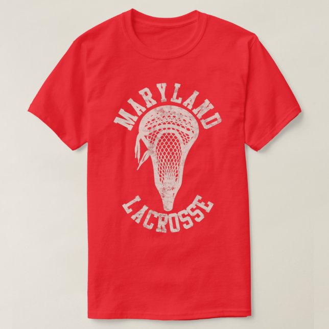Camiseta Maryland Lacrosse Vintage Stickhead (Frente do Design)