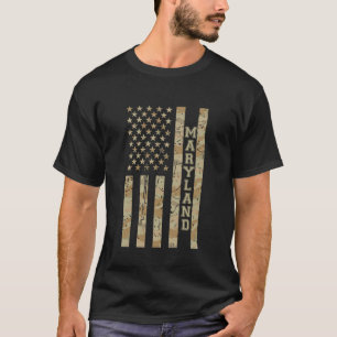 Camiseta Maryland Old Line Estado Chesapeake Bay Camo Deser