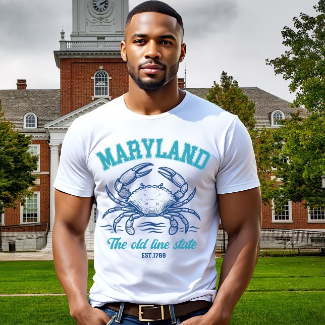 Camiseta Maryland Old Line State Crab Graphic (Criador carregado)