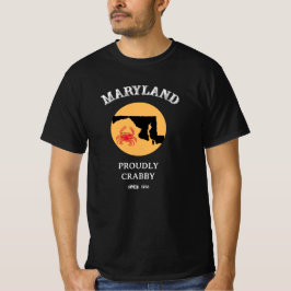 Camiseta Maryland Orgulhosamente Caranguejo Desde
